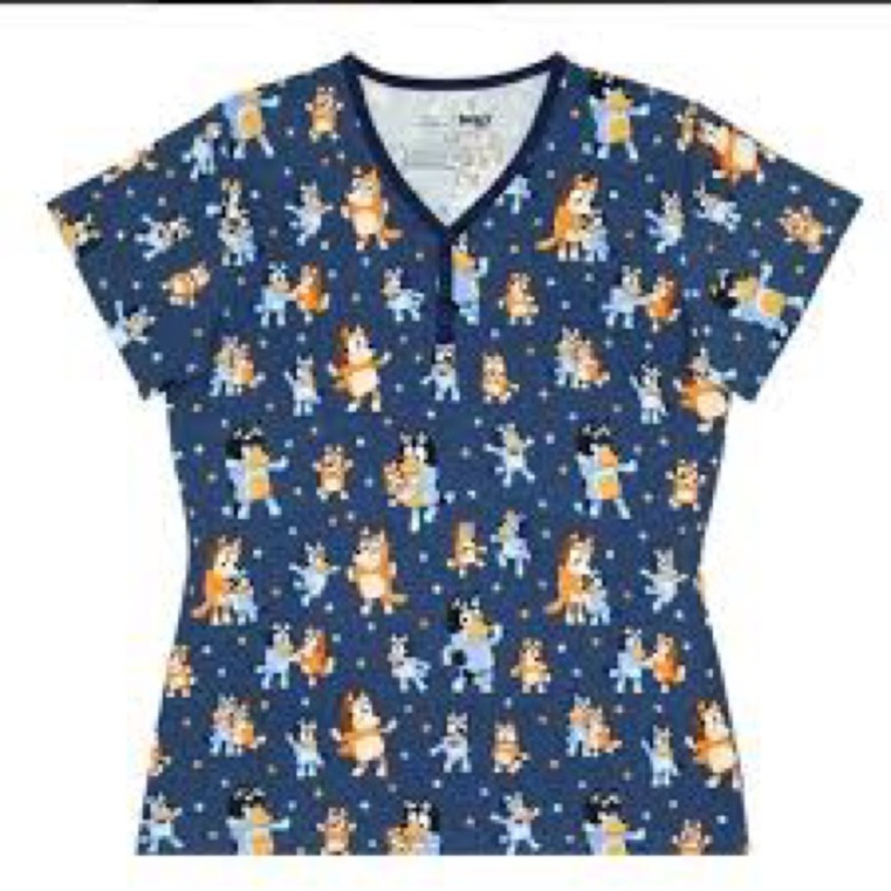 NWT Women’s Bluey Bamboo Pajama Top - Large